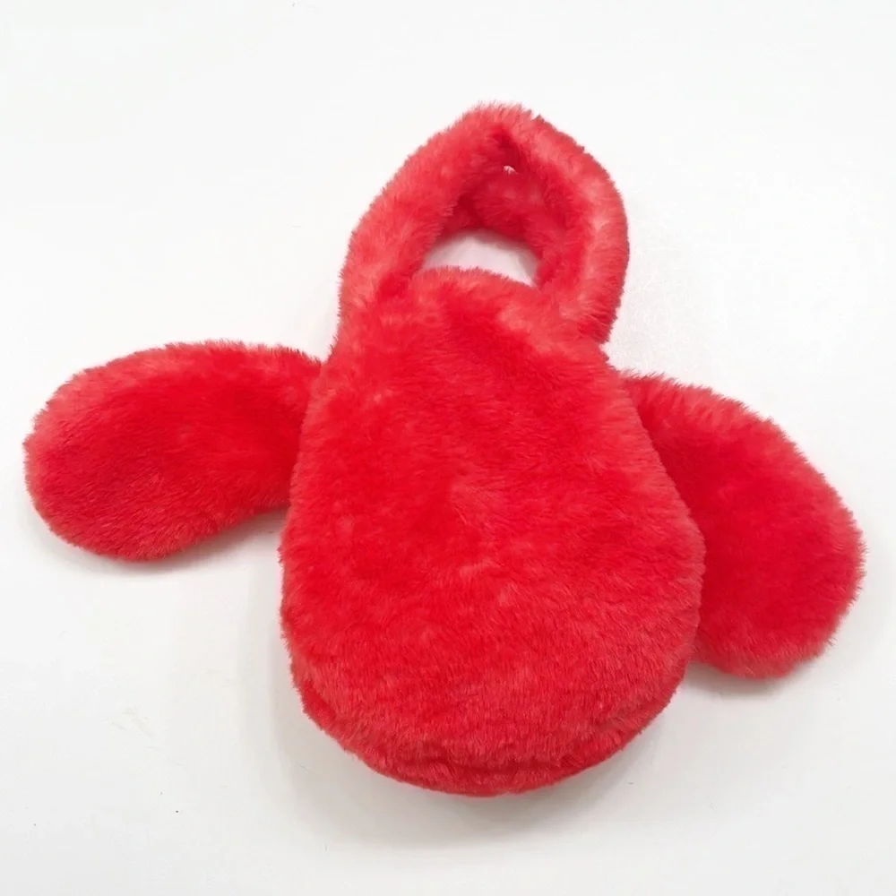 Plushies red dog zipper pouch mini purse